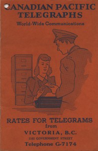 Canadian Pacific Telegram book cover