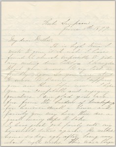 One of the many letters Emma wrote to her mother, this one from 1879.
