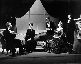 Scene from "Major Barbara" performed by Players Club, 1954-03 