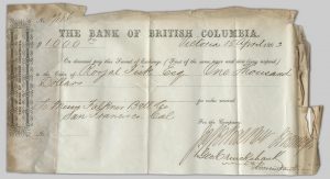 [Bill of exchange, Falkner Bell Co. to Royal Fisk, April 15 1863], 1863-04-15