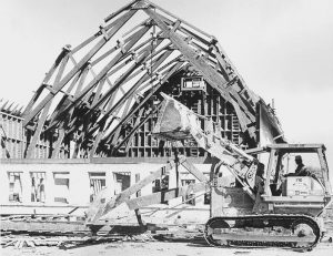 Demolition of Dairy Barn, 1974-09